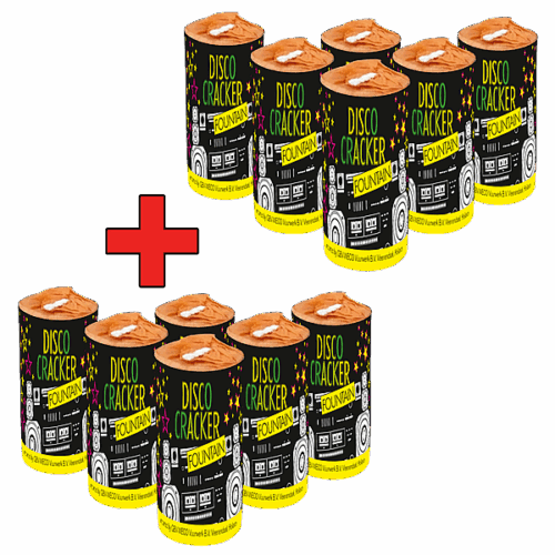 1150 Cat. 1 Disco Crackers 1+1 Actie